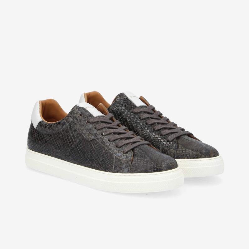 SPARK CLAY W - P.PYTHON/NAPPA - KAKI-GREY/OFF WHITE